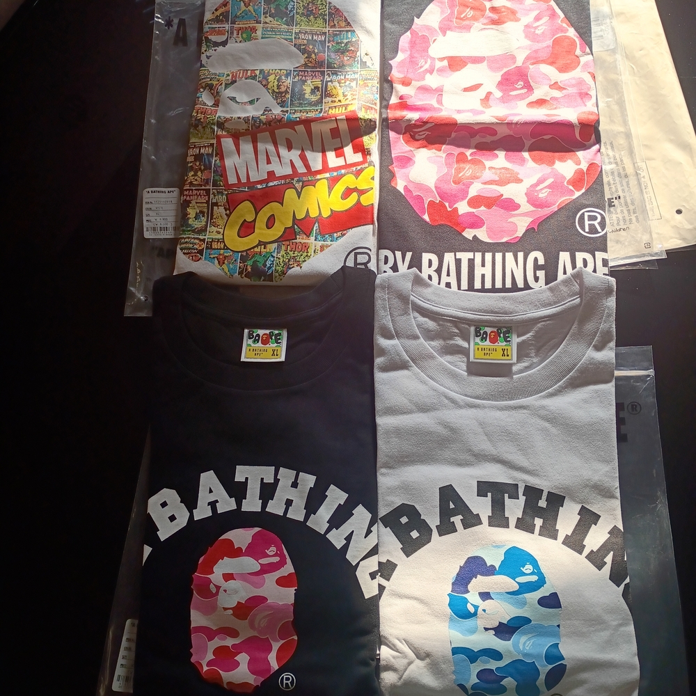 A Bathing Ape Marvel Graphic T-Shirts